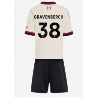 Stroje piłkarskie Liverpool Ryan Gravenberch #38 Koszulka Wyjazdowej dla dzieci 2025-26 Krótki Rękaw (+ szorty)